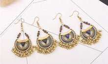Load image into Gallery viewer, Ethnic Style Retro Metal Ball Tassel Earrings
