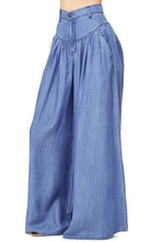Load image into Gallery viewer, Simple Solid Color Big Hem Wide Leg Bottom Casual Pants