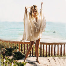 Load image into Gallery viewer, Bohemian Fringed Beach Mini Dress