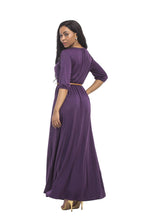 Load image into Gallery viewer, V collar sexy Slim dress plus size evening dress 6 COLORS
