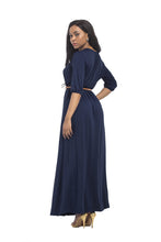 Load image into Gallery viewer, V collar sexy Slim dress plus size evening dress 6 COLORS