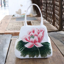 Load image into Gallery viewer, Ethnic embroidery BAG canvas leisure bag handbag embroidery three-dimensional bag