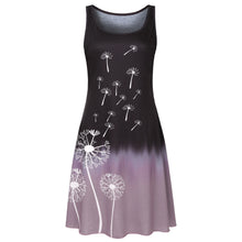 Load image into Gallery viewer, Women&#39;s Sleeveless Pullover Print Gradient Dress