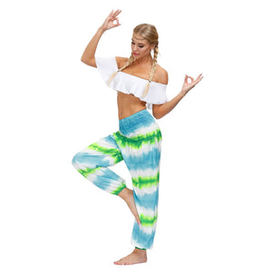 Summer bohemian sports fitness yoga pants-1