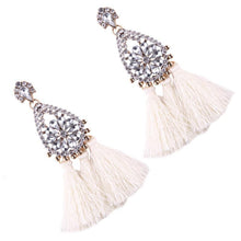 Load image into Gallery viewer, 8 color Women s long earrings hanging drops tassels earring for Xmas bohemia party