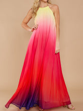 Load image into Gallery viewer, Halter Backless Beach Boho New Maxi Dress