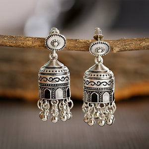 New Tibetan personality Tassel Earrings retro national temperament Earrings