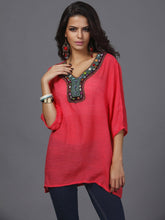 Load image into Gallery viewer, Pretty Bohemia Half Sleeve V Neck Embroidery Blouse Tops