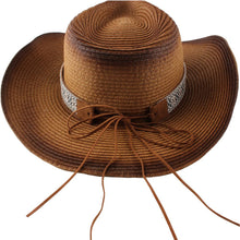 Load image into Gallery viewer, Fashion New Belt Buckle Sun-proof Sunshade Curled Big Brim Straw Hat
