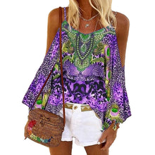 Load image into Gallery viewer, Retro Ethnic Vest Color Loose Blouse