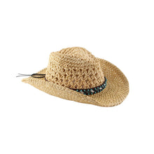 Load image into Gallery viewer, Spring And Summer Hand-woven Straw Hat With Hollow Curling Big Brim