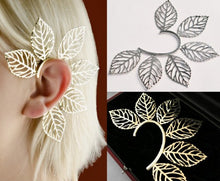 Load image into Gallery viewer, Retro One Piece Big Leaves Ear Cuff Earring