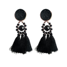 Load image into Gallery viewer, Bohemia tassel statement big earrings for women jewelry accessories retro ethnic party