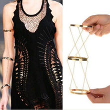 Load image into Gallery viewer, Retro exaggerated three-ring chain arm chain bracelet bracelet jewelry