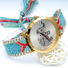 Load image into Gallery viewer, New Elephant Braided Watch DYI Bracelet Watch