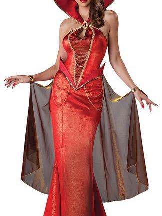 Red Sexy Halloween Party Maxi Dress