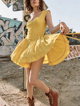 Load image into Gallery viewer, Sleeveless Boho Beach Mini Dress