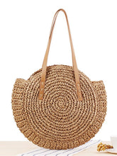 Load image into Gallery viewer, Summer Beach Round Straw Shoulder Bag