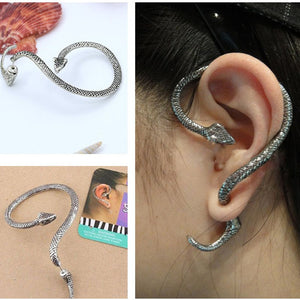 1PC Retro Cool Punk Jewelry Fashion Snake Earrings Ear Cuff