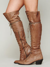 Load image into Gallery viewer, Autumn Winter Bandage Thigh-high Boots Shoes