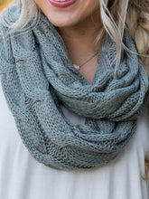 Load image into Gallery viewer, Solid Color Knit Circle Loop Scarf