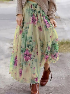 Bohemia Floral Beach Skirt