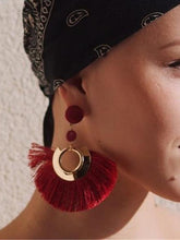 Load image into Gallery viewer, Bohemian Big Tassel Drop Women Fringe Handmade Brincos Statement Fashion Woman Earrings