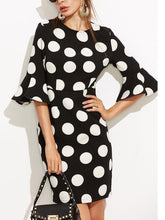 Load image into Gallery viewer, Polka Dot Bodycon Mini Dress