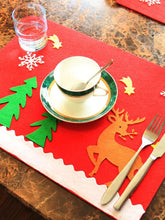 Load image into Gallery viewer, Christmas Snowman Snowflake Holiday Table Mat