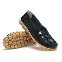 Load image into Gallery viewer, Hollow Out Leather Breathable Casual Slip On Moccasin For Women