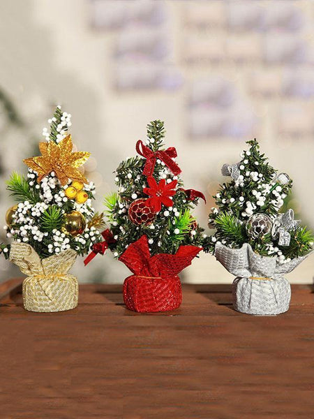 Mini Artificial Christmas Tree Christmas Desk Decoration