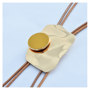 Irregular Exaggerated Stitching Necklace