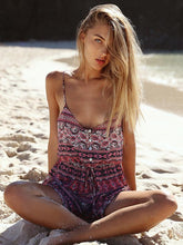 Load image into Gallery viewer, Bohemia Floral-Printed Straps Beach Mini Dress