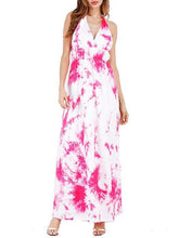 Load image into Gallery viewer, Spaghetti-neck Halterneck Backless Maxi Dress
