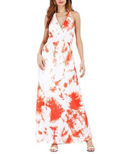 Load image into Gallery viewer, Spaghetti-neck Halterneck Backless Maxi Dress