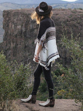 Load image into Gallery viewer, Pretty Knitting Tasseled Striped Sweater Tops