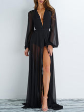 Load image into Gallery viewer, Pretty Chiffon See-through Long Cover-Ups