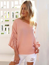 Load image into Gallery viewer, Fashion Off-the-shoulder Batwing Sleeves Sweater Tops