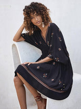Load image into Gallery viewer, Bohemia Embroidered Loose Mini Dress
