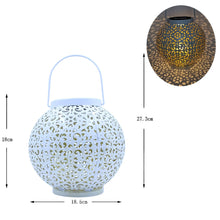 Load image into Gallery viewer, Waterproof Solar Lamp Retro Hollow Lantern Light Art Decorative Solar garden light Solar LED Light for Courtyard Landscape