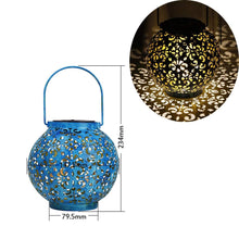 Load image into Gallery viewer, Waterproof Solar Lamp Retro Hollow Lantern Light Art Decorative Solar garden light Solar LED Light for Courtyard Landscape