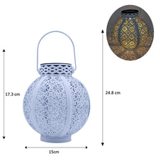 Load image into Gallery viewer, Waterproof Solar Lamp Retro Hollow Lantern Light Art Decorative Solar garden light Solar LED Light for Courtyard Landscape