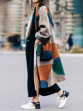 Load image into Gallery viewer, Women Windbreaker Autumn And Winter Casual Warm Long  Female Jacket Coat  Elegant Vintage Print Female Casual Windbreake