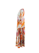 Load image into Gallery viewer, boho long sleeves maxi dress Printed bohemian dress