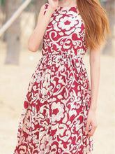 Load image into Gallery viewer, Fashion Bohemia Floral Thick Straps Sleeveless Maxi Dress