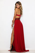 Load image into Gallery viewer, SEXY LACE SIDE-SLITS BACKLESS MAXI DRESS PARTY DRESS