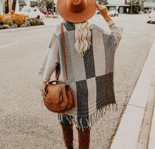 Load image into Gallery viewer, women&#39;s sweater fringed knitted sweater batch shoulder coat women