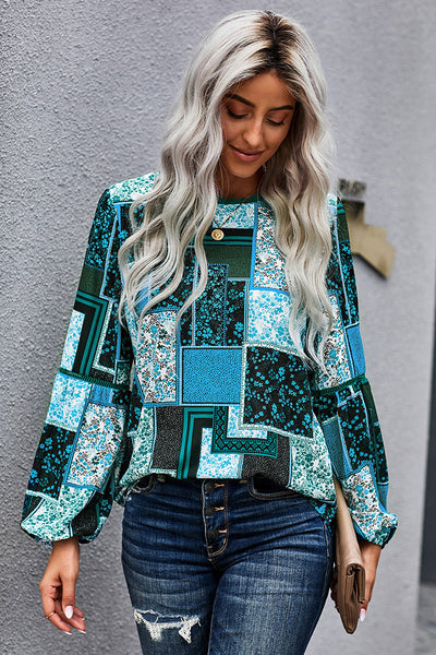 Spring and Autumn New Pullover Long Sleeve Top Women's Versatile Color Loose Large Size Boho T-shirt