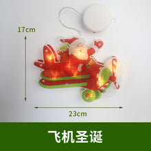 Load image into Gallery viewer, LED Christmas decoration lights Santa Claus snowman elk shape window suction cup lights holiday decoration