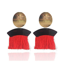 Load image into Gallery viewer, Bohemia charming long tassel handmade earrings fashion Party